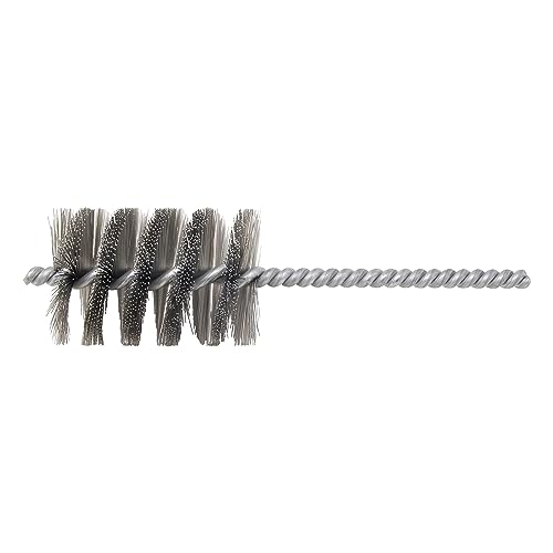 Image of Brush Research 83 Series Tube Brush-Cut For Power, 2.000 inch Brush Diameter, 302 Stainless Steel .012 inch Wire Fill, 3 inch Brush Length, 7 inch Overall Length, Made in USA (Pack of 6)