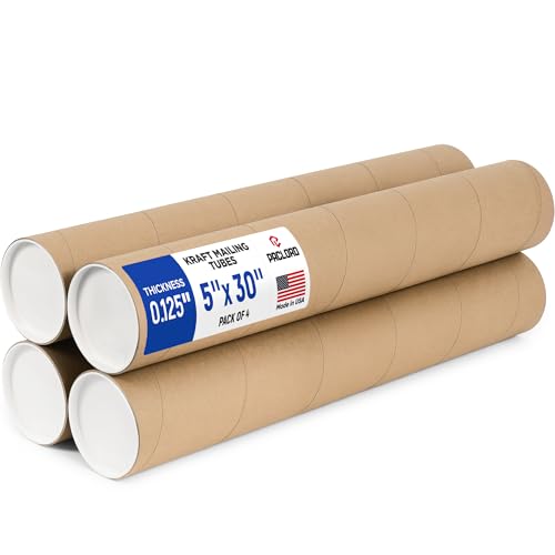 Tube d'expédition en papier kraft emballage carton de transport 76,2 cm
