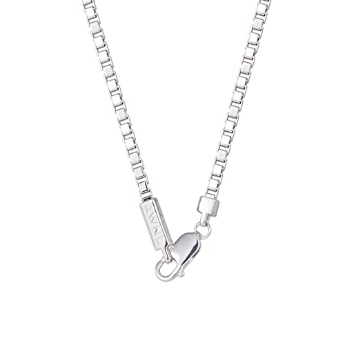 Mens Solid Sterling Silver Cuban Necklace 2.8mm Diamond-Cut Link Chain for Men, 25 in4