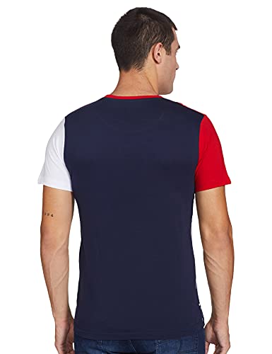 Image of Max Men's Cotton Colorblocked Ultra Slim Fit Crew Neck T-Shirt