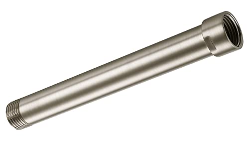 Shower Head Extension Arm ;Shower Arm Extension, Shower Head Extender, Lower Shower Head, All Solid Brass Construction (7Inch, Nickel finish)