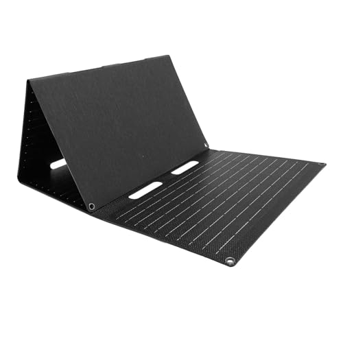 60W Solar Charger, ETFE Foldable Portable Solar Panel 5V / 12V / 18V Monocrystalline Silicon Solar Charger with USB/Type C/DC Output for Camping/Hiking/Outdoor