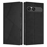 YOLALAHO Sony Xperia 10 VII ケース 手帳型 耐衝撃 カード収納 カバー 財布型 スタンド機能 高級レザー エクスペリア 10vii スマホケース 全面保護 上質な手触り ストラップホール付き マグネット式 擦り傷防止 かわいい おしゃれ ブラック