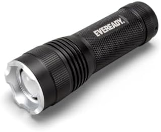 EVEREADY Energizer LED Taschenlampe, Schwarz, Super Hell Flashlight | Wasserfest, Camping Outdoor Notfall Tragbar, Batterien Inklusive, Verstellbar