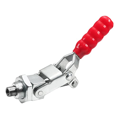 Utoolmart トグルクランプ 横押し 保持能力136kg 高炭素鋼 ブルー亜鉛メッキ ハンドルオープン角度180° GH-36204M クイッククランプ ワンタッチ ハンドル式 リリーストグルクランプ クイック メタル ミニ トグル 溶接加工 リベット打ち加工 治具加工用