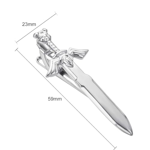 Personalised Sword Gun Tie Clips for Men Novelty Silver Gold Black Tie Bar Neckties for Wedding Anniversary Tie Pin Clips2