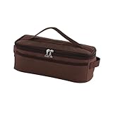 Phantasmia ポータブル卓上収納バッグ 防水オックスフォード製 調理器具保護ジッパーポーチ 野外キャンプバーベキュー化粧品洗面用