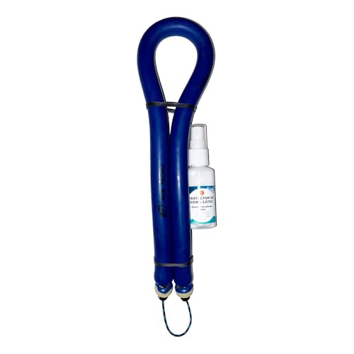 AGALLA Gomas Premium de 14mm, 16mm o 18mm. Circulares de Dyneema, Exclusivamente montadas con Goma Rob Allen Blue, Injertos MVD y dyneema Regatta. (14mm x 40cm)