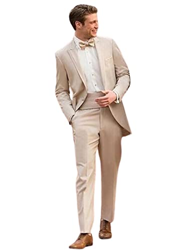 Veste tailleur court et pantalon hommes pour tenue de marié chic