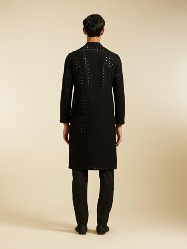 Image of DIWAS BY MANYAVAR Men's Viscose Embroidered|Sequined Kurta (1pc)