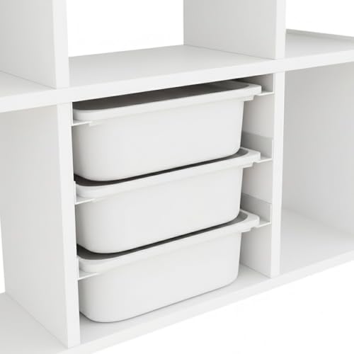 Schienensystem für Trofast Boxen Passend für IKEA Kallax & Expedit Halterung für Spielzeugkisten Boxensystem 6 Schienen