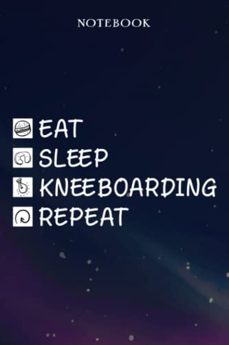 Kneeboarding Retirement Gifts for Men Women Coworker - Eat Sleep Kneeboarding Repeat: Gifts for Men - Funny Happy Retirement Gifts Ideas for Him - Lined Journal Notebook,Hour