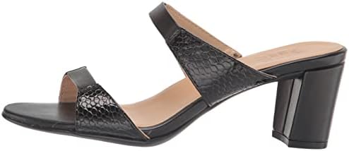 Naturalizer Women's Venus Heeled Mule Black Snake 7.5 M | Image 7