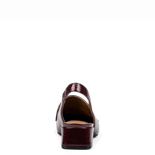 Image of Donald Pliner Women's Tegan Slingback Loafer Pump Heel - 1.5 inch Low Flared Heel Shoes for Comfort, Slip On Women's Heels