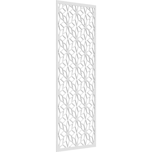 Image of 33 3 /8 inchW x 84 3 /8 inchH x 3 /8 inchT Lake Decorative Fretwork Wall Panels in Architectural Grade PVC