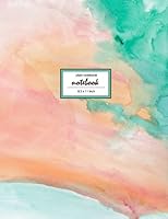 Notebook: Unruled/Unlined/Plain Notebook/Sketchbook - (8.5 x 11 inches) Large - 110 Pages - Play With Watercolor 5 1722334452 Book Cover