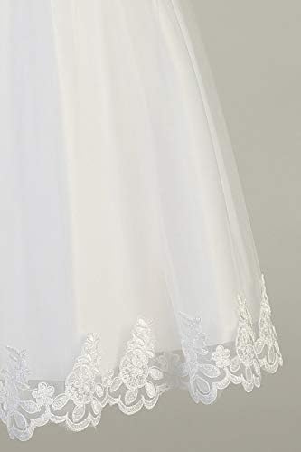 Miniatura 6 de Vestidos de Primera Comunión para Niñas 7-16 Vestido de Santa Comunión Blanco Vestidos de Primera Comunión para Niñas Plus Size