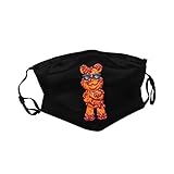 Cool Suede Gummy Bears Face Mask Double-Sided Printing Reusable Adjustable Universal Dust Mask Unisex Masks Black