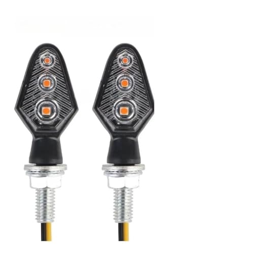 Clignotants LED moto ambre pour remplacer des feux cassés mini lampe 12V