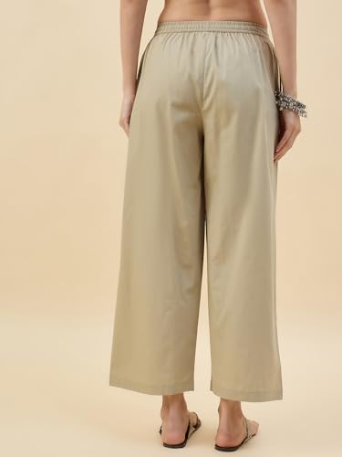 Image of Nermosa Women's Loose Cotton Relaxed Fit Palazzo