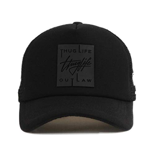 Flipper Thuglife Trucker Hat Snapback Mesh Baseball Cap with 3D Rubber Logo Patch, Adjustable for Men & Women