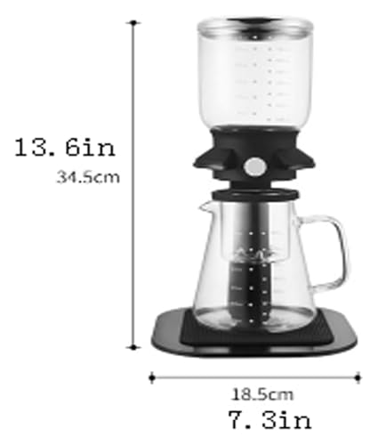 Cafetera de sifón con filtro de acero inoxidable ajustable 800 mL miniatura 2