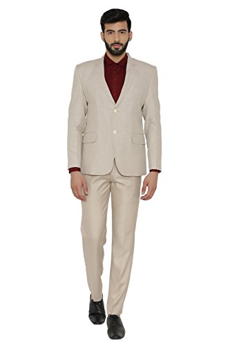 Image of WINTAGE Men's Linen Tailored Fit Solid Evening /Casual Blazer Coat Jacket : Black