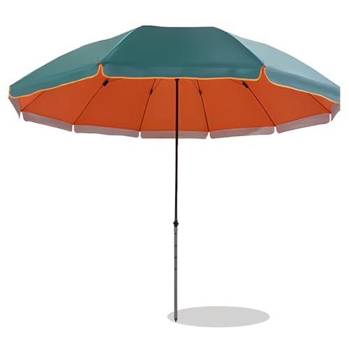 Sombrilla patio 9 pies ajustable exterior grande para playa y jardin