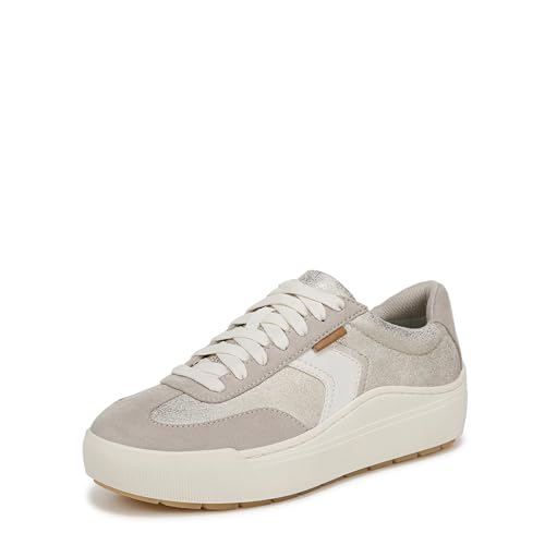 Dr. Scholl's Shoes Women's Time Off Win Sneaker, Oyster Grey Metallic, 8