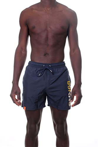 Costume Boxer Navy Blue SUN68, le short de bain idéal pour la plage