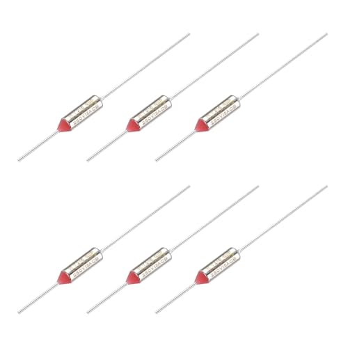 MECCANIXITY 6Pcs Metal Temperature Thermal Fuse RY216 216 °C 420.8°F 15A 250V Cutoff Thermal Fuse for Motor Transformer Electric Industrial Home Appliance