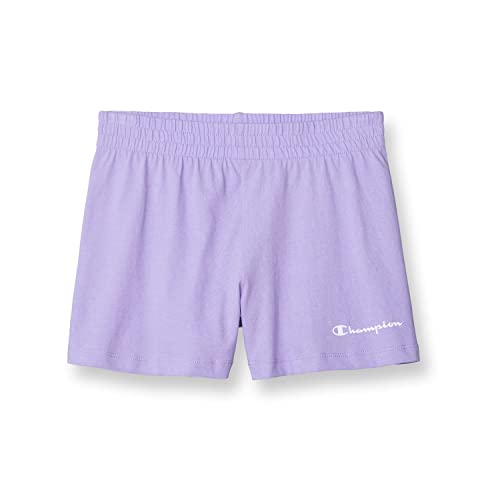 Champion Girls' Cotton, Lightweight Gym Shorts, 3