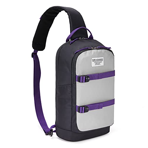 EVER ADVANCED Sling Bag für Herren Damen Umhängetasche, grau Cover