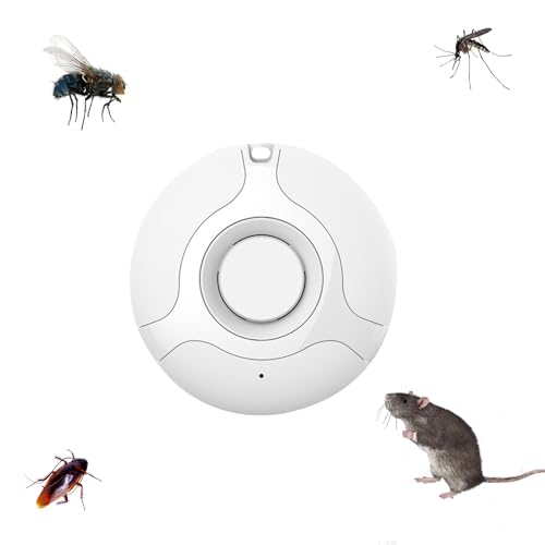 Ultrasonic Pest Repeller, White Powerful Sonic Rat and Mouse Electronic Insect Repellent Plug in Pest Control Portable Mosquito Repellent Outdoor Indoor, Against for Anti Spider Rodent Fly Mosquitoes