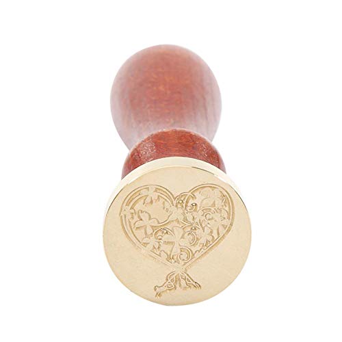 Vintage Timbro Sigillo Ceralacca Modello di Pianta...