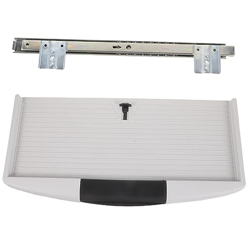 FOMIYES 大容量製デスクキーボードトレイ ー付き引き出し式 省 耐久性キーボード収納 机下取り付け可能 オ 自宅対応