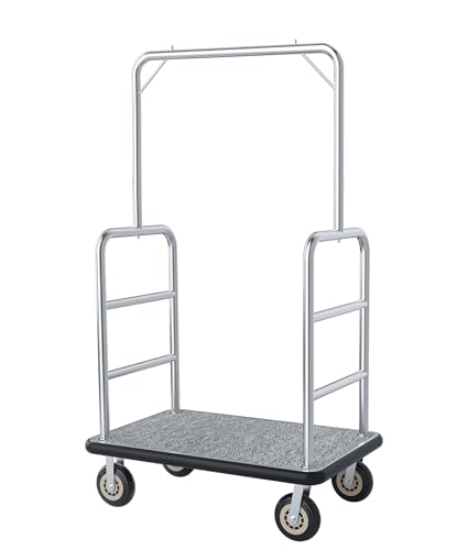 Hotel Luggage Cart 1300LBS Stainless Steel