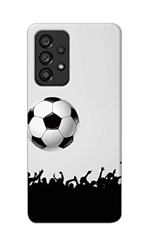 Image of Printed Hard Back Cover Case for Samsung Galaxy A53 5G Back Cover (Football Icon) -702