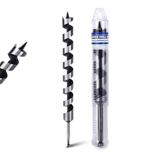 1-1/2" X 23.6" Auger Bit for Wood, 38x600mm Extra Long Auger Drill Bit