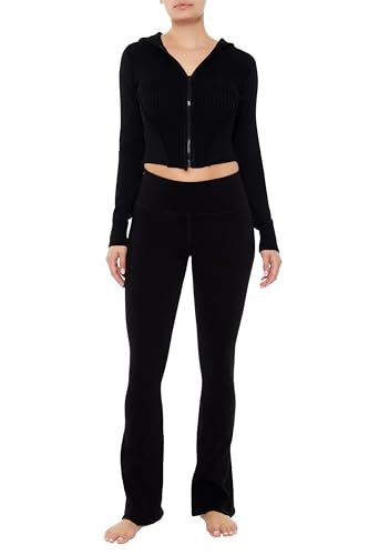 Forever 21 Women's Hooded Zip-up Sweater2