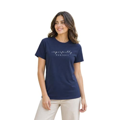 Image of Nobero Women's Graphic Printed T-Shirt | Regular Fit 180 GSM Cotton Tee for Women | Comfortable Round Neck Casual Wear