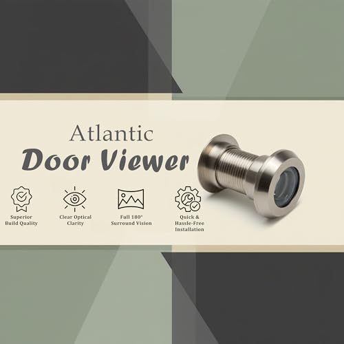 Image of Atlantic 180 Wide-Angle Door Eye Viewer for Main Door | S.S Finish Peephole | Pack of 6