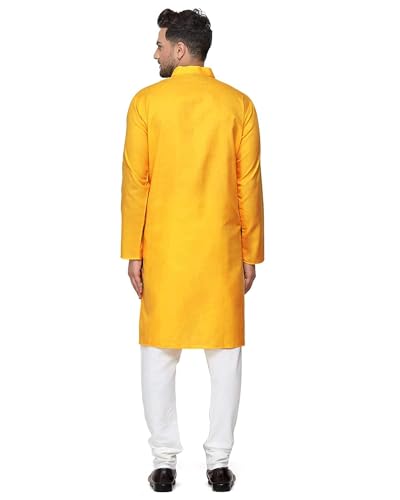 Image of Men's Digital Printed Kurta for Pooja Festival Ganesha
