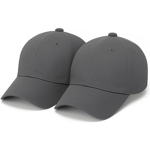 Image of Amazon Brand - Anarva Pack of 2 Unisex Baseball Caps Beige Cotton Adjustable Hats for Men & Women - Casual Outdoor Cap Combo for Sports, Travel