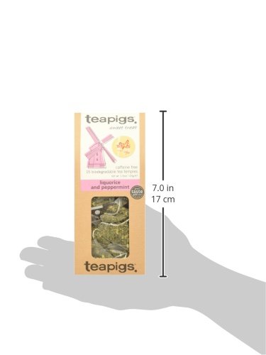 Teapigs Liquorice & Peppermint - 15 Tea Temples(Net Wt 1.6 Oz) #TOP2