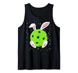 Happy Easter Bunny Legs Pickleball Easter Sport Women Men Tank Top
