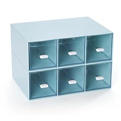 2 Tall Layers & 6 Drawers, Blue