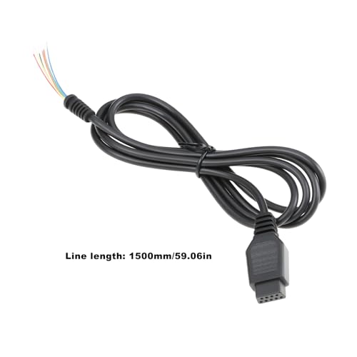 eMagTech 2 Stück Joystick-Ersatzkabel DB9 1,5 M Kompatibel mit Atari Und Kompatibel mit Commodore C64