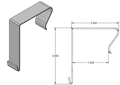 Modtek High Strength Office Cubicle Whiteboard Hanger-New & Improved! (1 Set) #TOP4