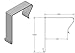 Modtek High Strength Office Cubicle Whiteboard Hanger-New & Improved! (1 Set)